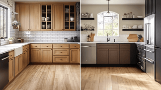 What Color Flooring Goes with My Pine Cabinets in the Kitchen? - homecabinets