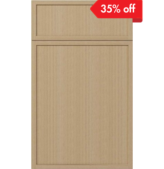 Slim White Oak Shaker - homecabinets