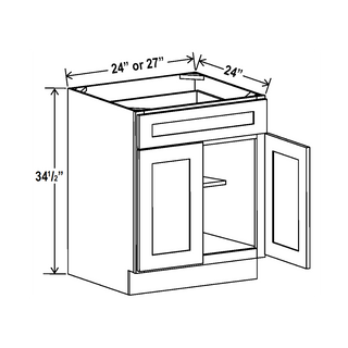 Aston Green - 24"W Standard Base Cabinet