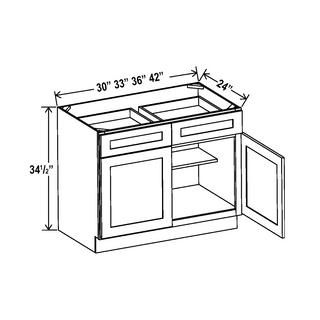 Aston Green - 33"W Standard Base Cabinet
