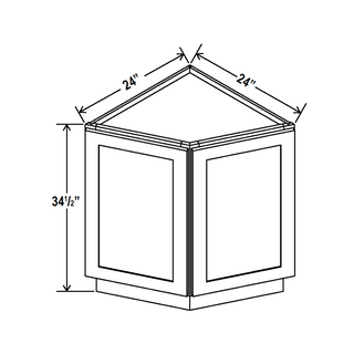 Treasure Chest - 24"W Angled-End Base Cabinet