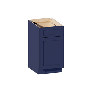 Navy Blue - 18"W Trash Pull-Out Base Cabinet