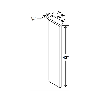 Smokey Ash - 06"W × 42"L All-Purpose Filler