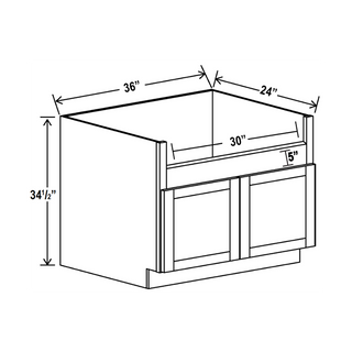 Treasure Chest - 36"W Farmhouse Sink Base Cabinet