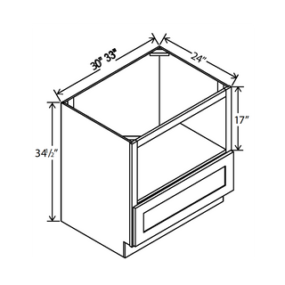 Aston Green - 30"W Microwave Base Cabinet