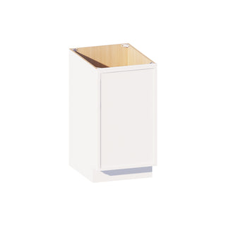 Slim Dove White - 18"W Full-Height Door Base Cabinet