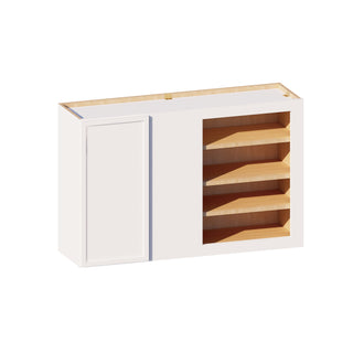 Slim Dove White - 27"W × 42"H Blind Corner Wall Cabinet