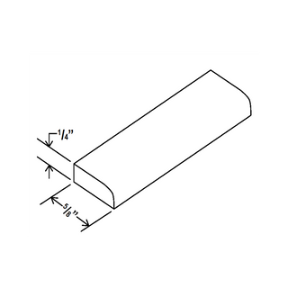 Aston Green - 5/8"W × 96"L Scribe Molding