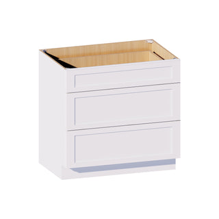 Classic White - 36"W Drawer Base Cabinet