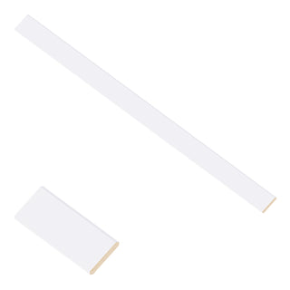 Classic White - 1-7/8"W × 96"L Angled Crown Molding