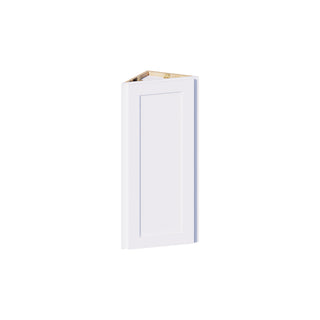Classic White - 12"W × 36"H Angled-End Wall Cabinet