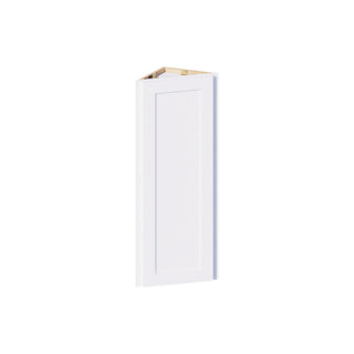 Classic White - 12"W × 42"H Angled-End Wall Cabinet