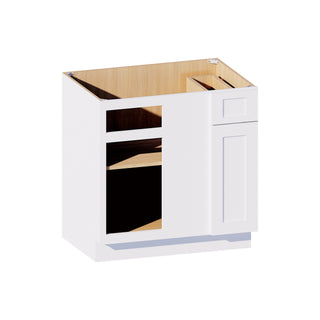 Classic White - 33"W Blind Corner Base Cabinet