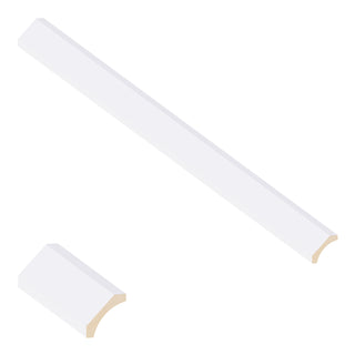 Classic White - 3-5/8"W × 96"L Cove Crown Molding