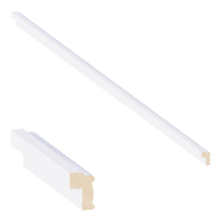 Classic White - 2-1/4"W × 96"L Light Rail Molding