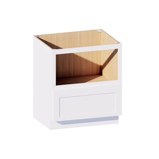 Classic White - 30"W Microwave Base Cabinet