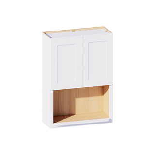 Classic White - 30"W × 42"H Microwave Wall Cabinet