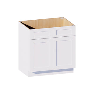 Classic White - 33"W Sink Base Cabinet