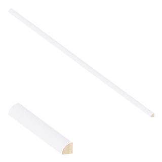 Classic White - 11/16"W × 96"L Quarter Round Shoe Molding