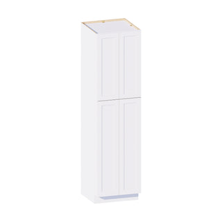 Classic White - 24"W × 90"H Tall Pantry Cabinet