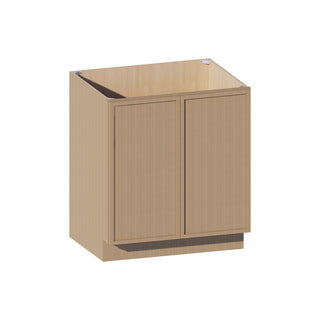 Slim White Oak - 30"W Full-Height Door Base Cabinet