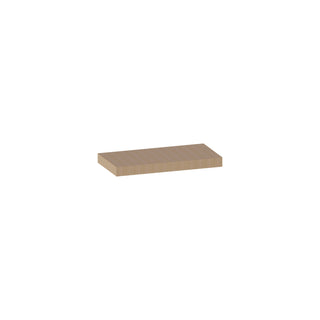 White Oak - 24"W × 2-1/16"H Floating Shelf