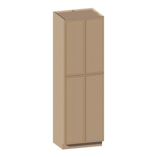 Slim White Oak - 30"W × 96"H Tall Pantry Cabinet