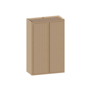 Slim White Oak - 27"W × 42"H Standard Wall Cabinet