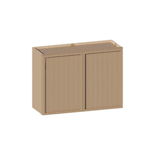 Slim White Oak - 33"W × 24"H Standard Wall Cabinet