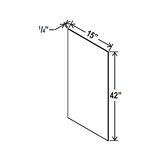 Double Dove White - 15"W × 42"L Wall Skin Panel