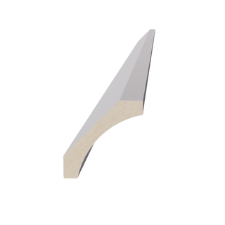 HA - CM4: Ash Gray Shaker 96"W x 2 - 1/2"H x 2 - 1/2"D Crown Molding - homecabinets