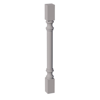 HA - RP336: Ash Gray Shaker 03"W x 36"H x 03"D Round Roman Pillar - homecabinets