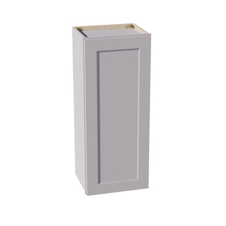 HA - W1536: Ash Gray Shaker 15"W x 36"H 1 Door & 2 Shelves Standard Wall Cabinet - homecabinets