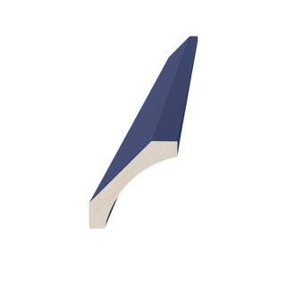 HB - CM4: Indigo Blue Shaker 96"W x 2 - 1/2"H x 2 - 1/2"D Crown Molding - homecabinets