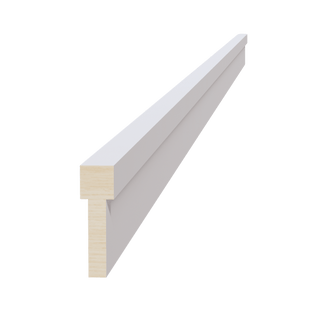 HF - STKM8: Frost White Shaker 96"W x 2 - 1/2"H x 3/4"D Stacking Molding - homecabinets