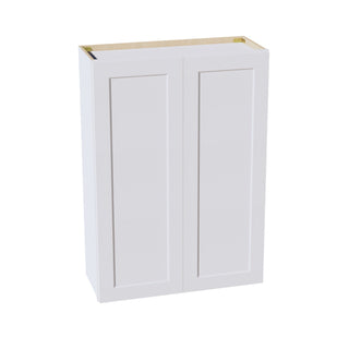 HF - W3042: Frost White Shaker 30"W x 42"H 2 Doors & 3 Shelves Standard Wall Cabinet - homecabinets