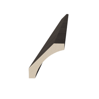 HG - CM4: Dark Gray Shaker 96"W x 2 - 1/2"H x 2 - 1/2"D Crown Molding - homecabinets