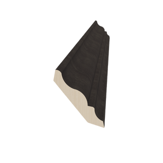HG - CM6: Dark Gray Shaker 96"W x 3 - 1/2"H x 2 - 1/2"D Crown Molding - homecabinets
