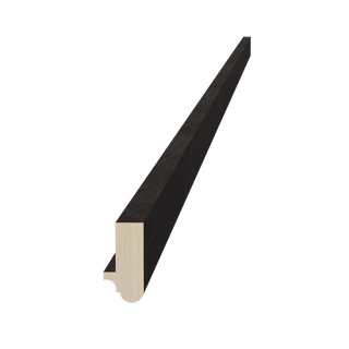 HG - LRM: Dark Gray Shaker 96"W x 1 - 1/2"H x 3/4"D Light Rail Molding - homecabinets