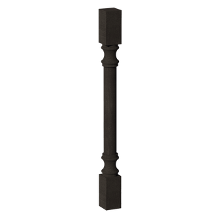 HG - RP336: Dark Gray Shaker 03"W x 36"H x 03"D Round Roman Pillar - homecabinets