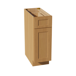 HT - B12: Timber Wood Shaker 12" 1 Drawer 1 Door Standard Base Cabinet - homecabinets