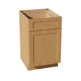 HT - B21: Timber Wood Shaker 21" 1 Drawer 1 Door Standard Base Cabinet - homecabinets