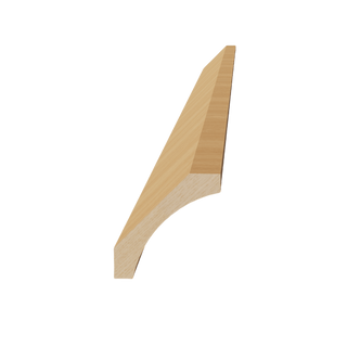 HT - CM4: Timber Wood Shaker 96"W x 2 - 1/2"H x 2 - 1/2"D Crown Molding - homecabinets