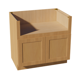 HT - FS36: Timber Wood Shaker 36" 2 Doors Farm House Sink Base Cabinets - homecabinets