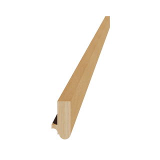HT - LRM: Timber Wood Shaker 96"W x 1 - 1/2"H x 3/4"D Light Rail Molding - homecabinets