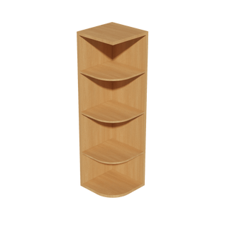 HT - OE1242: Timber Wood Shaker 12"W x 42"H 4 Shelves Wall End Shelf Cabinet - homecabinets