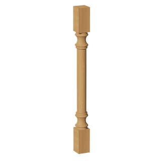 HT - RP336: Timber Wood Shaker 03"W x 36"H x 03"D Round Roman Pillar - homecabinets