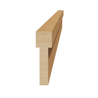 HT - STKM8: Timber Wood Shaker 96"W x 2 - 1/2"H x 3/4"D Stacking Molding - homecabinets
