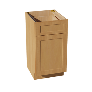 HT - VB1821: Timber Wood Shaker 18"W x 34 - 1/2"H x 21"D 1 Door & 1 Drawer Single Door Vanity Base Cabinets - homecabinets