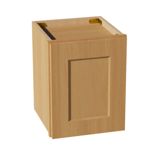 HT - W1215: Timber Wood Shaker 12"W x 15"H 1 Door Standard Wall Bridge Cabinet - homecabinets